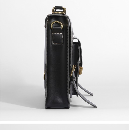 Bolso retro portátil de un solo hombro para computadora portátil