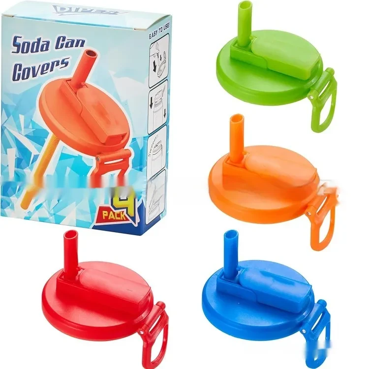 Tapa reutilizable para latas de refresco con pajita: mantén tus bebidas frescas y sin derrames