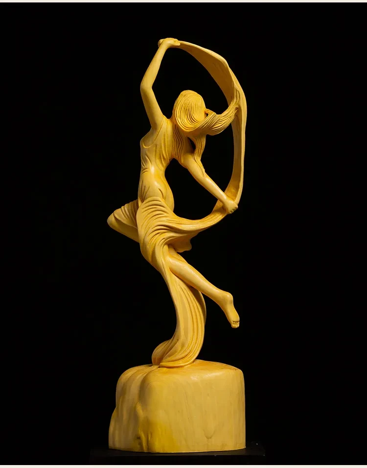Artesanías Figuras de belleza Adornos tallados en madera