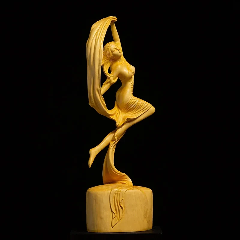 Artesanías Figuras de belleza Adornos tallados en madera