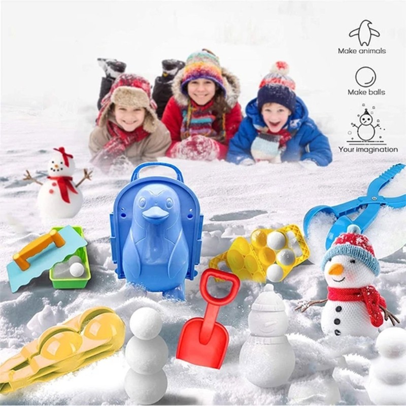 Kit de 8 juguetes de nieve de invierno