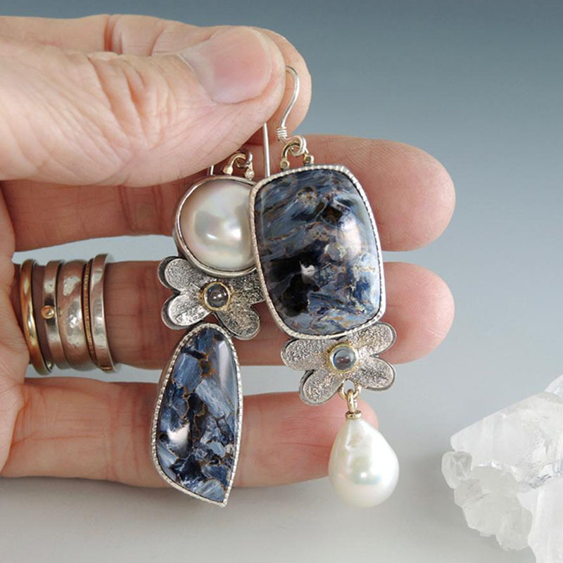 Pendientes de estilo étnico retro de moda para mujer