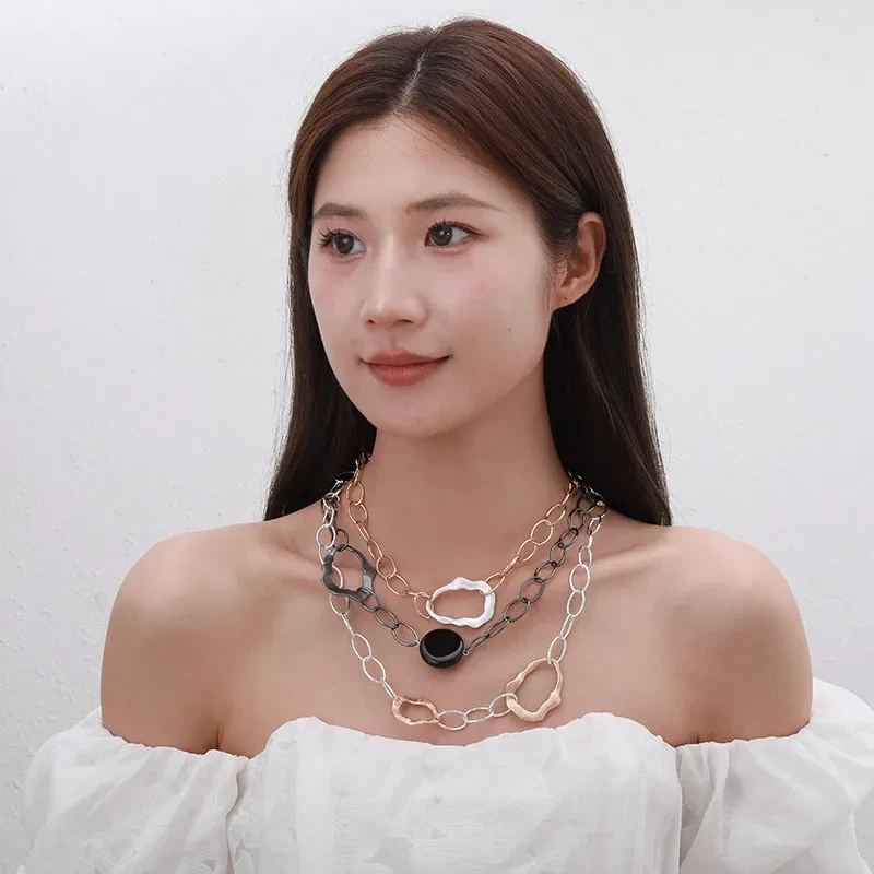 Collar de moda para mujer retro exagerado