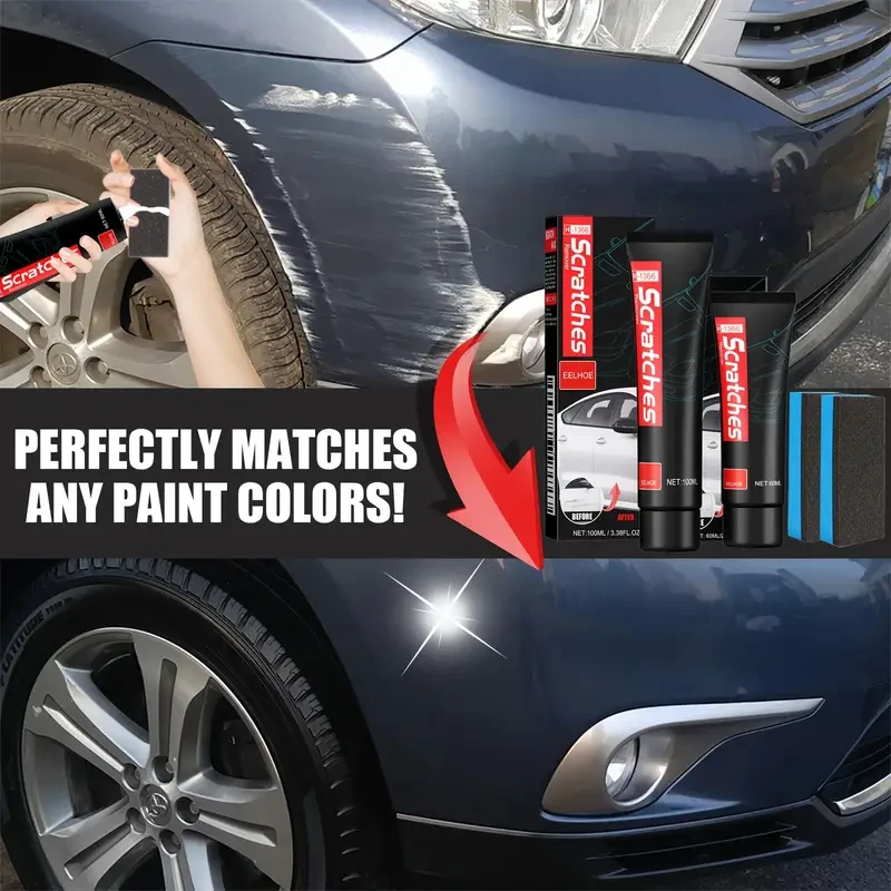 Pasta para pulir arañazos de coche, eliminación de arañazos, renovación de pintura, pintura de retoque, cera para arañazos, abrasivo para eliminar marcas.