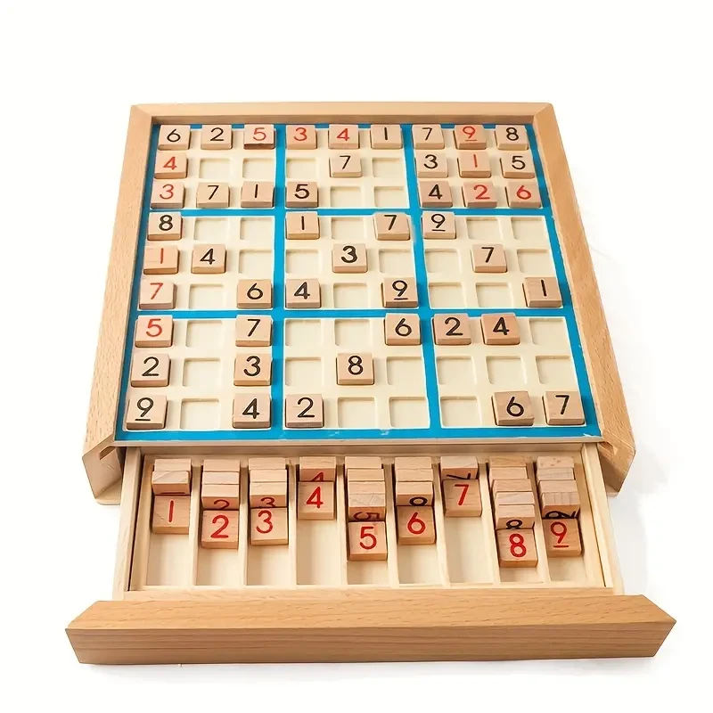 Juego de sudoku de madera