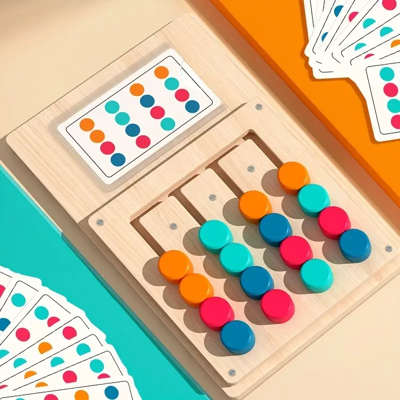 Juego educativo de madera colorido
