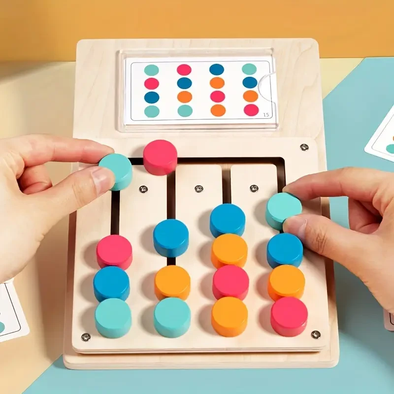 Juego educativo de madera colorido