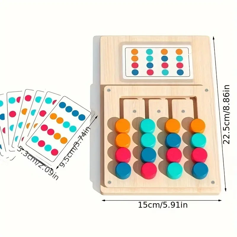 Juego educativo de madera colorido