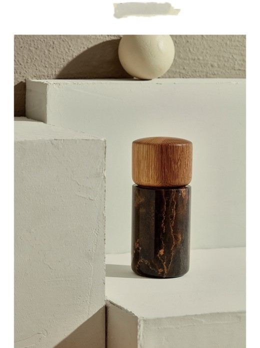 Máquina pulidora manual Jizhi Texture Marble Series para pimienta blanca y negra, sal marina