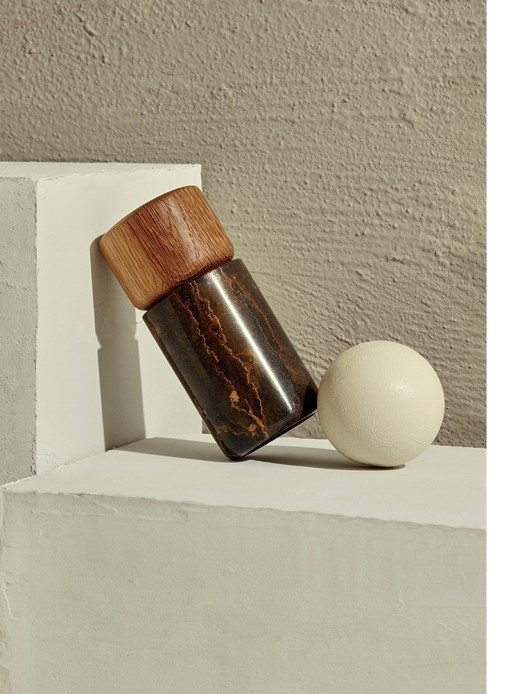 Máquina pulidora manual Jizhi Texture Marble Series para pimienta blanca y negra, sal marina