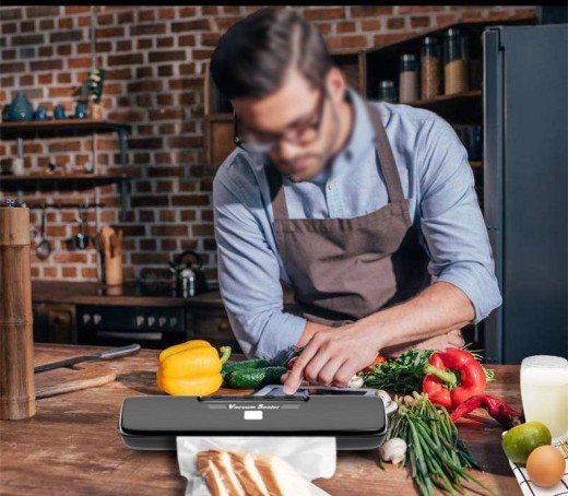 Máquina envasadora al vacío de alimentos pequeños secos y húmedos