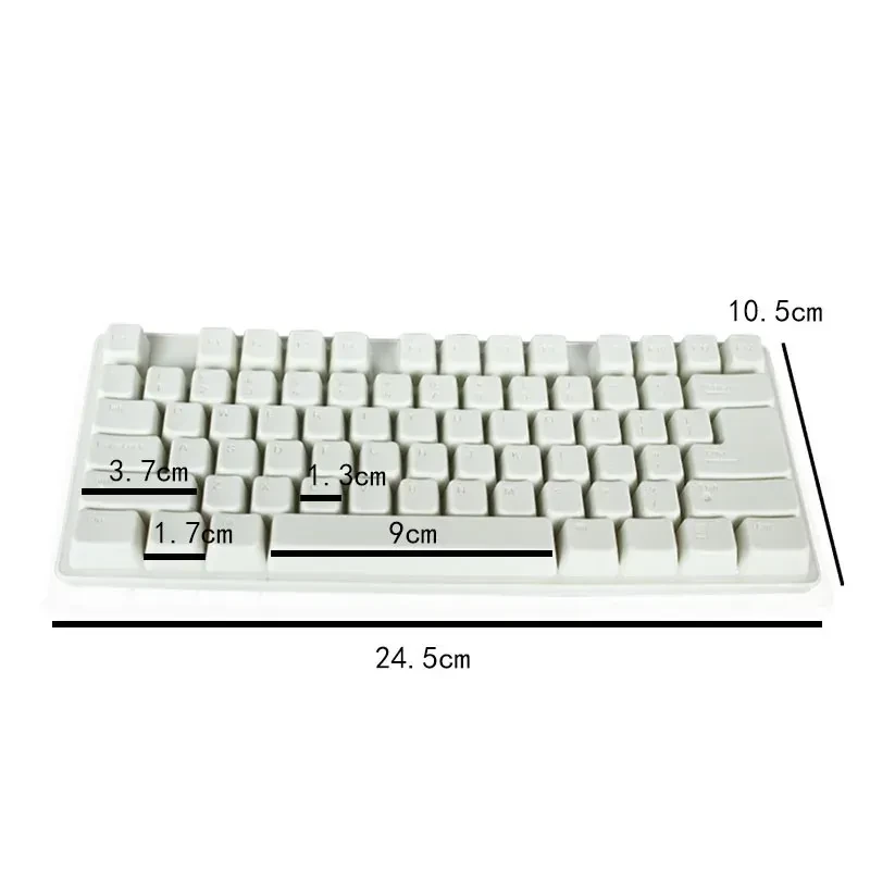 Molde de teclado creativo de chocolate