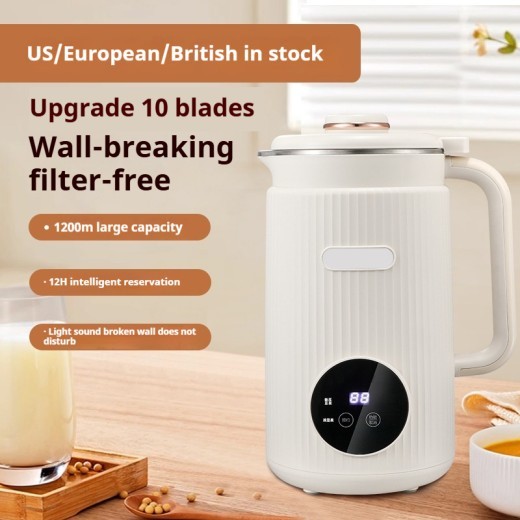 Mini máquina de leche de soja sin filtro para el hogar, automática, para triturar leche de soja.