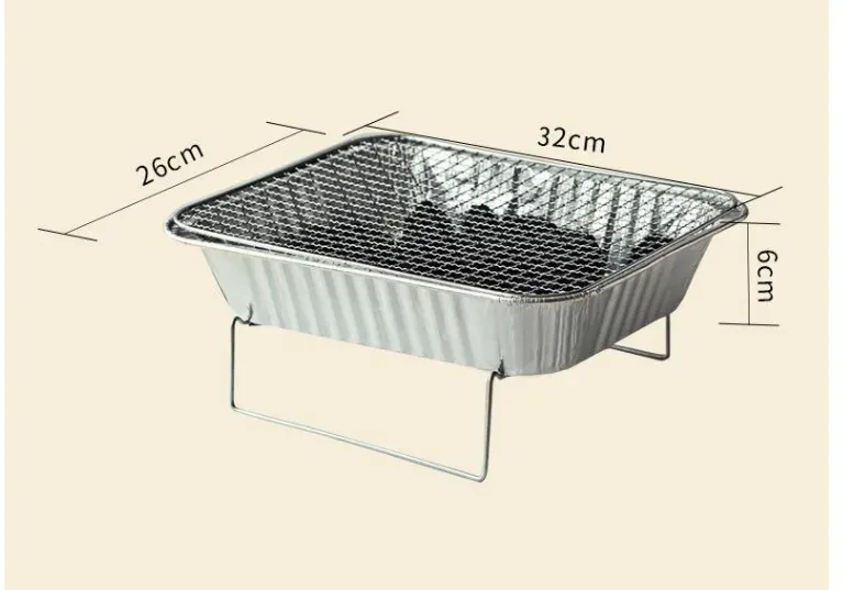 Parrilla portátil para el hogar, pequeña parrilla de carbón para barbacoa, estufa para barbacoa
