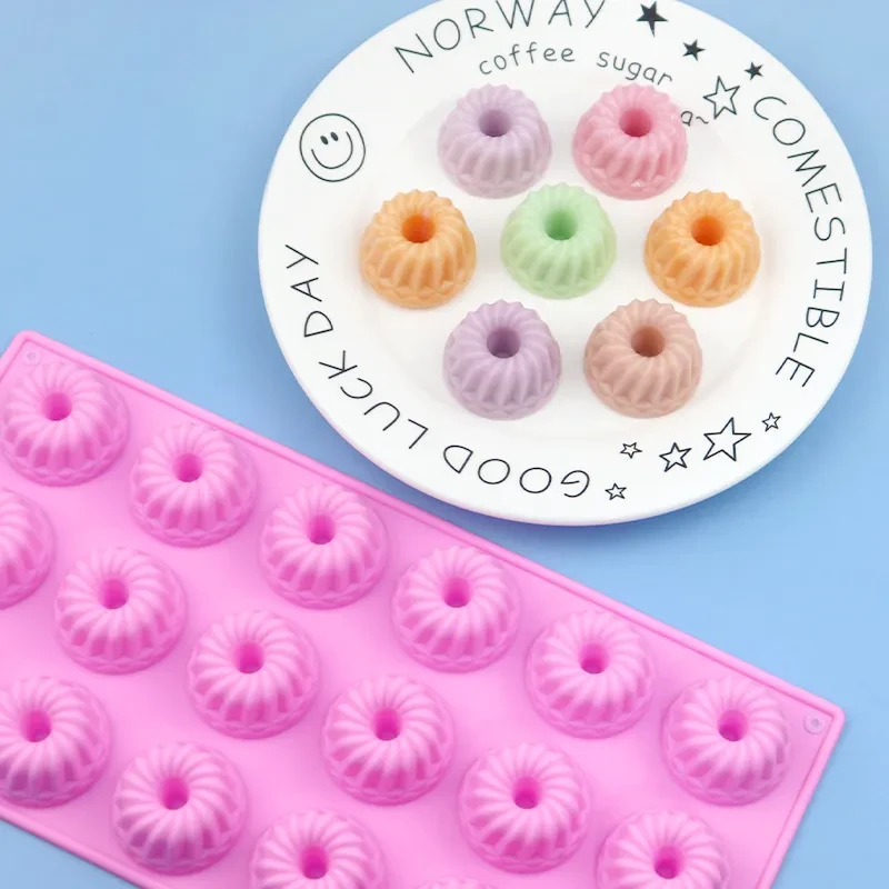 Molde de silicona Kelilu para tartas, 18 mousse, redondo, pudín, gelatina, utensilios para hornear