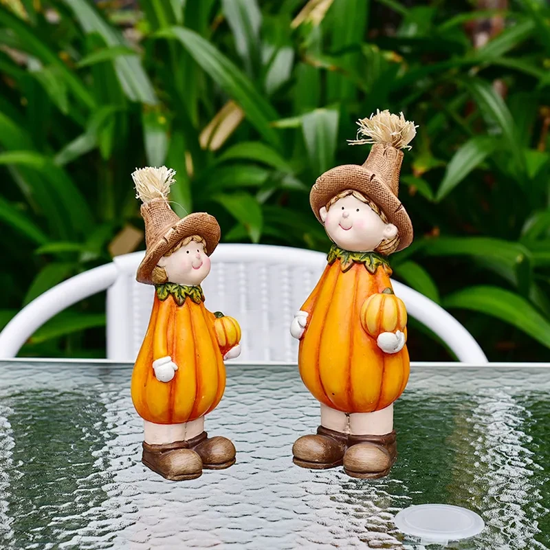 Artesanías de cerámica con forma de calabaza de dibujos animados, creativas y lindas, para el festival de la cosecha