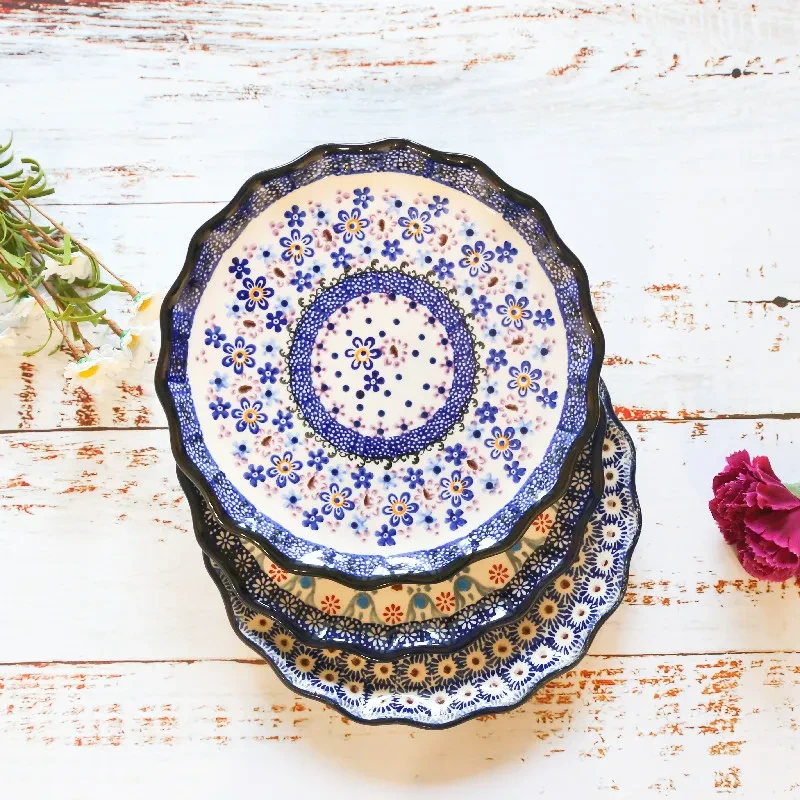Molde para hornear de porcelana de alta temperatura con esmaltado