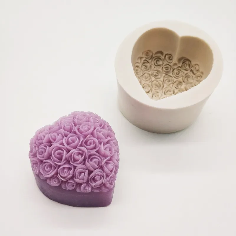 Molde de silicona para tarta de mousse de rosas