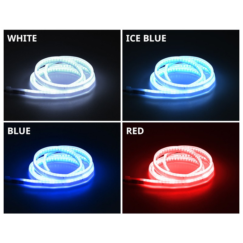Luz LED para capó de coche con intermitentes: luz ambiental y diurna dinámica.
