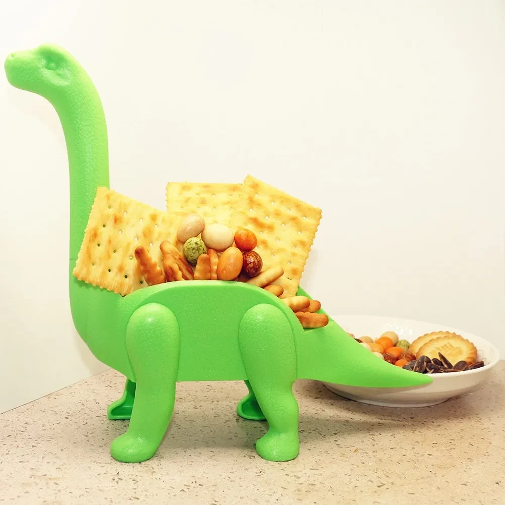Soporte de plástico para alimentos con forma de dinosaurio de grado alimenticio, soporte para burritos de harina de maíz, soporte para tacos, expositores de alimentos, estante para alimentos de cocina