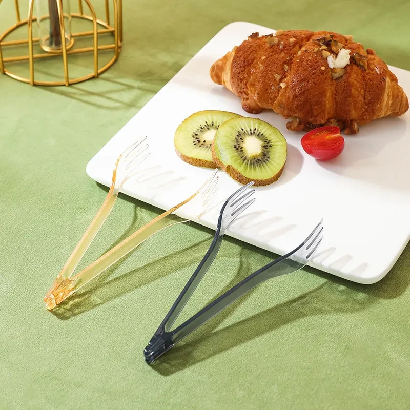 Tenedor de fruta de plástico 2 en 1 original, utensilios de cocina