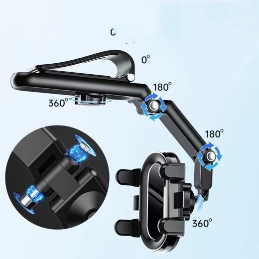 Visera solar para coche con soporte para asiento trasero