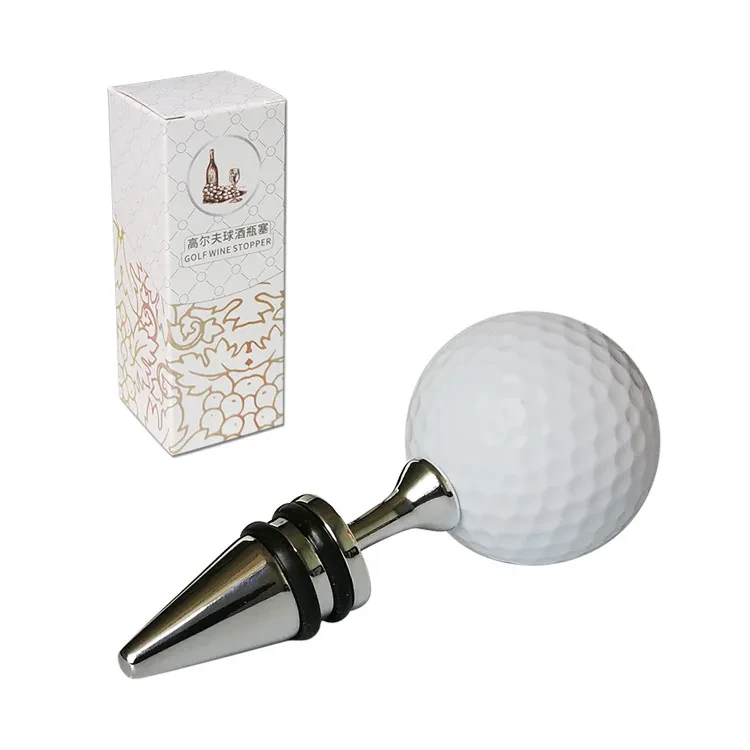 Tapón de vino de golf creativo Tapón de botella de vino de aleación de zinc creativo
