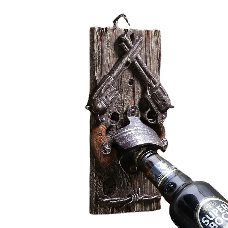 Abridor de botellas de cerveza artesanal de resina, decoración para vinoteca, regalo para decoración del hogar