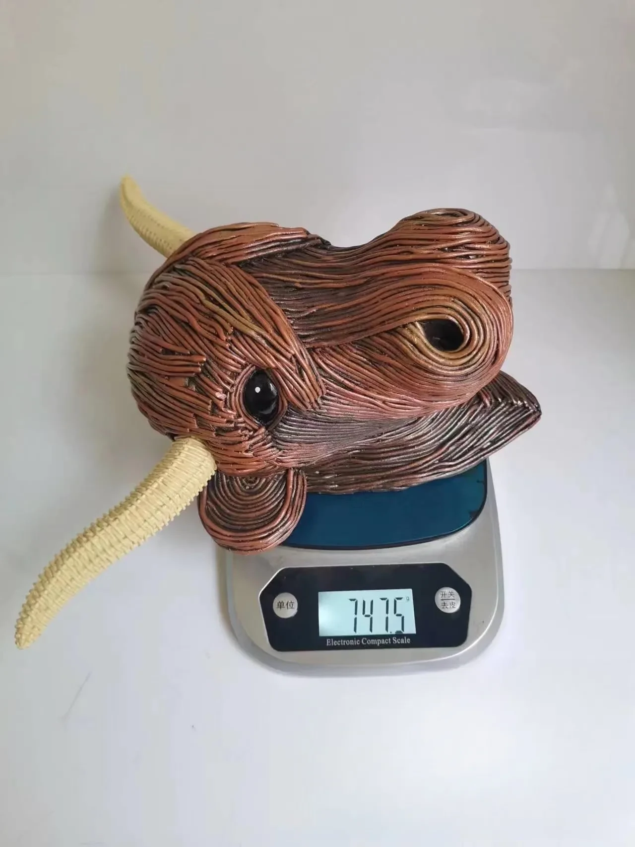 Adornos decorativos para el hogar con cabeza de trofeo de resina de las Tierras Altas