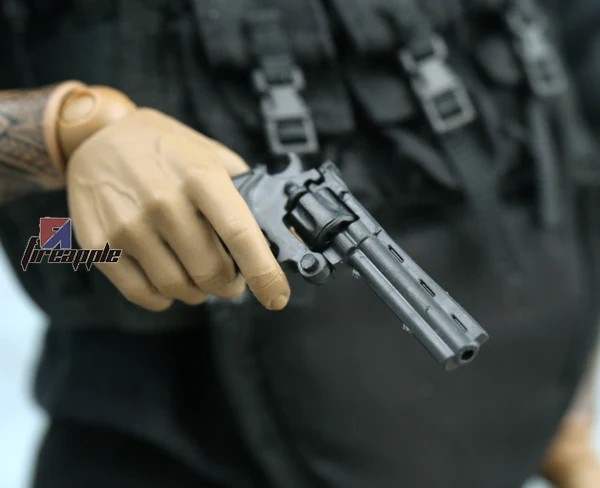 Revólver Cole Python 357 4D a escala 1/6 - Figura de acción, accesorio de arma