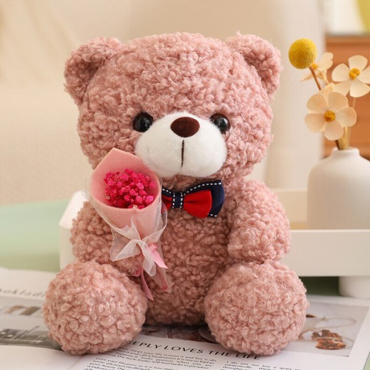 Muñeca oso rosa, regalo de San Valentín para niñas