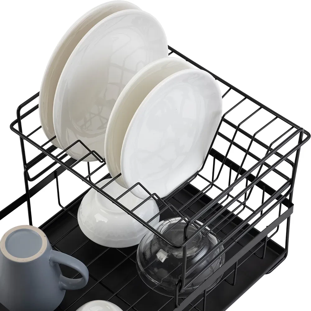 Escurridor de platos para cocina, artículos para el hogar, fregadero de encimera desmontable, organizador de almacenamiento para vajilla, palillos y cucharas.