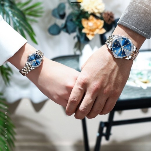 Reloj de cuarzo para hombre, regalo de San Valentín, reloj de pareja.