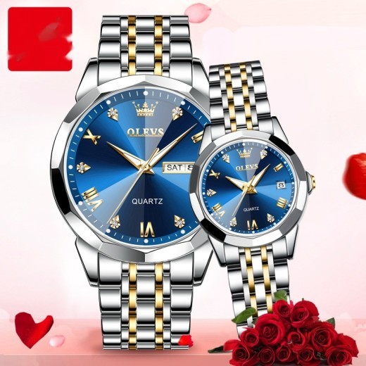 Reloj de cuarzo para hombre, regalo de San Valentín, reloj de pareja.