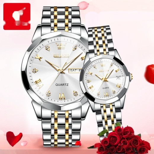 Reloj de cuarzo para hombre, regalo de San Valentín, reloj de pareja.