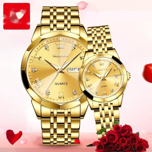 Reloj de cuarzo para hombre, regalo de San Valentín, reloj de pareja.