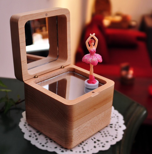 Caja de música de madera para hombre, regalo de San Valentín chino