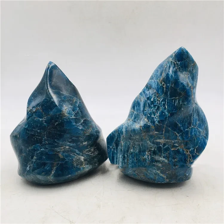 Antorcha de llama pulida de piedra rugosa para decoración del hogar y la oficina