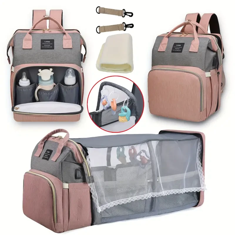 Mochila multifuncional para pañales con cambiador