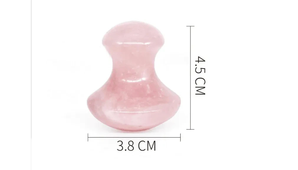 Raspador de piedra de jade en forma de hongo natural, pieza de raspado de piedra de jade