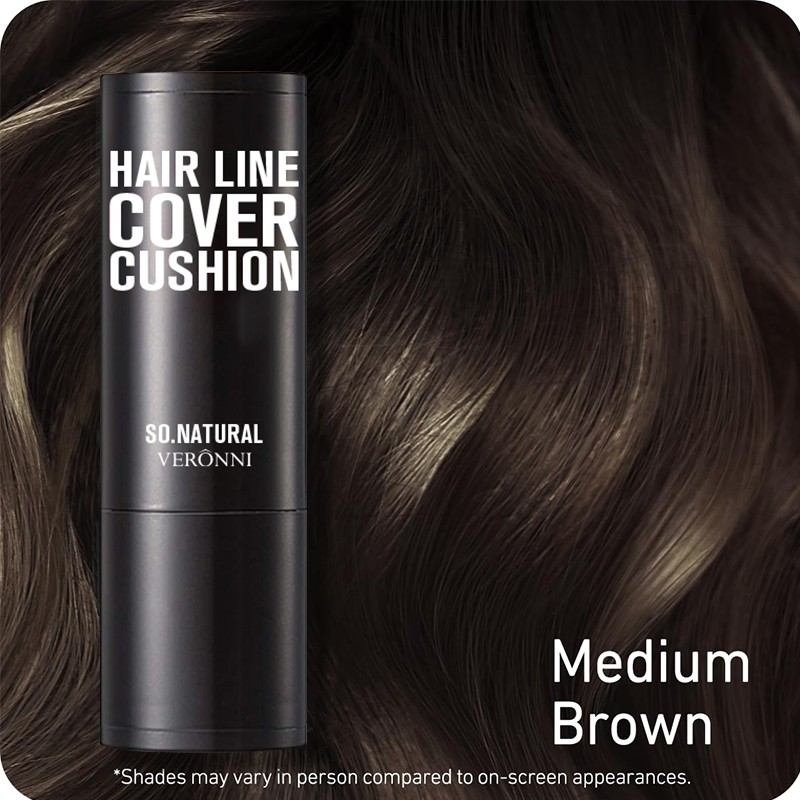 Polvo potenciador de línea capilar Pro Hairline Enhancer, resistente al agua y al sudor, para cabello fino.