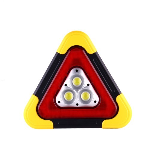 Compatible con Apple, señal de advertencia de trípode para automóvil, señal triangular para automóvil, luz solar reflectante de estacionamiento para trípode para automóvil luminoso automático