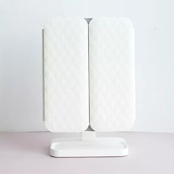 Espejo de maquillaje LED triple