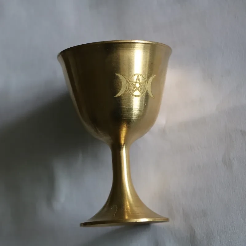 Copa de latón del Santo Grial de cobre puro, adivino, carta del tarot