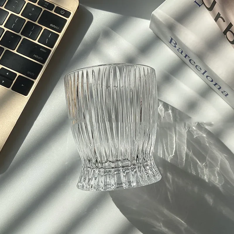 Taza de fuego de cintura pequeña Ins Taza de vidrio para oficina y hogar