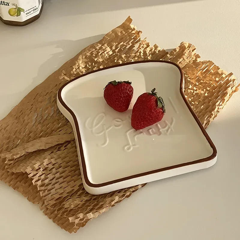 Plato de desayuno estilo pan tostado estilo Ins