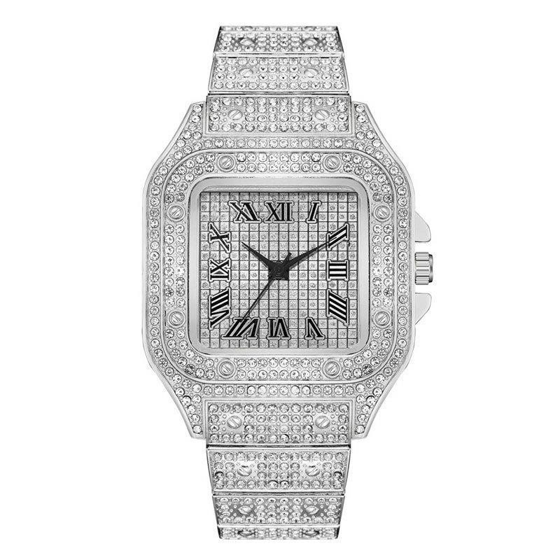 Reloj de lujo de oro y diamantes