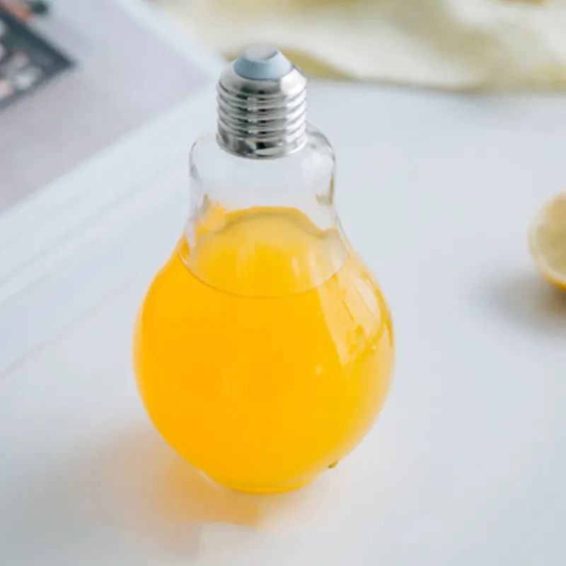 Botella de vidrio con forma de bulbo