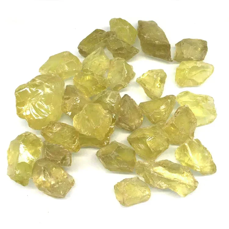 Piedras naturales de citrino en bruto al por mayor de moda