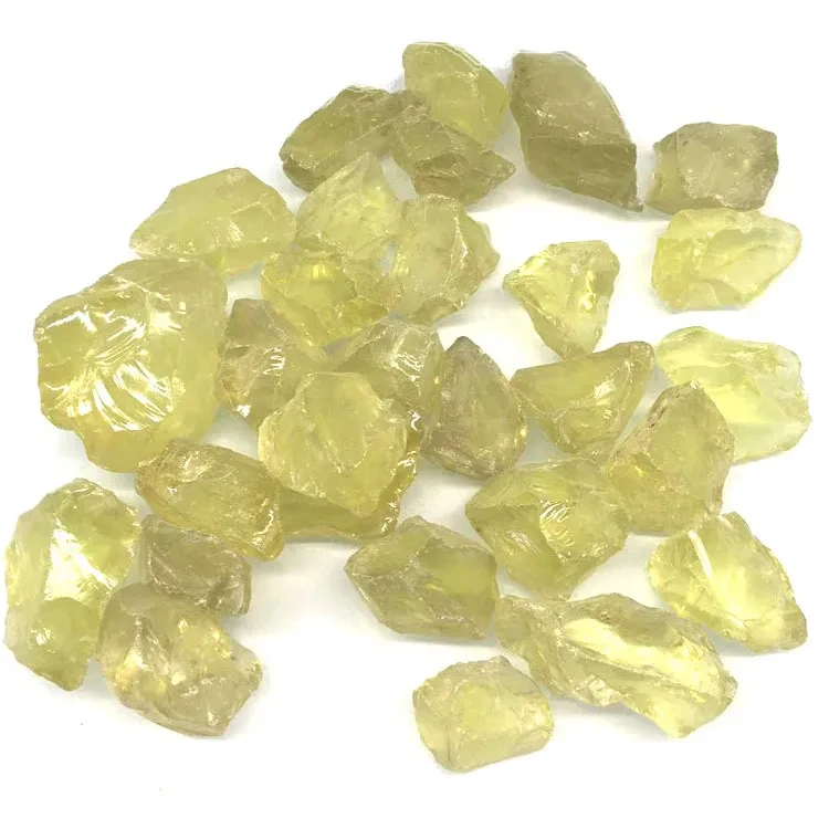 Piedras naturales de citrino en bruto al por mayor de moda